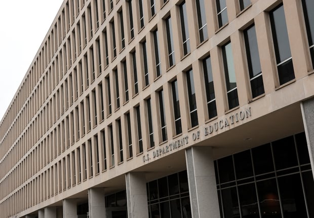 The U.S. Department of Education headquarters as U.S. President Donald Trump's administration is taking steps to dismantle the department, in Washington, D.C., U.S., November 20, 2025. REUTERS/Jonathan Ernst