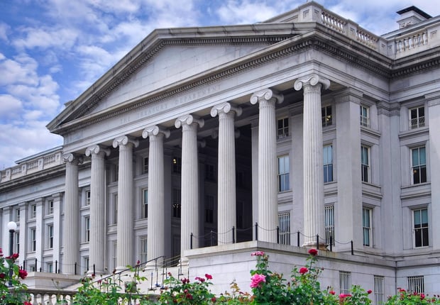 United States Treasury Department, Headquarters building in Washington DC