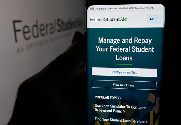 StudentAid Homescreen