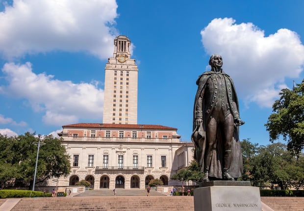 The campus of the University of Texas at Austin