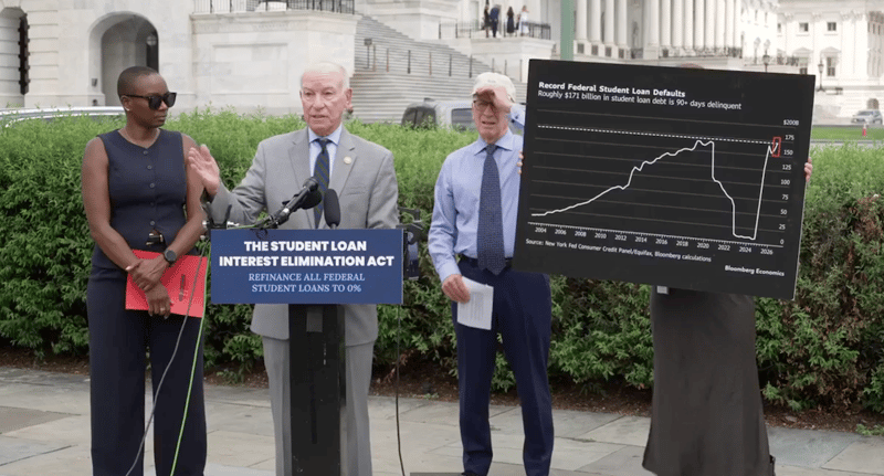 Welch Courtney Student Loan Interest Elimination Act Press Conference