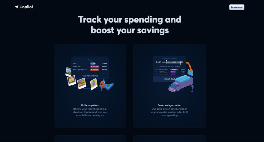 Copilot Track Your Spending Screenshot