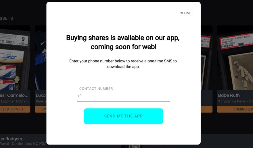 Collectable: Sign-up process