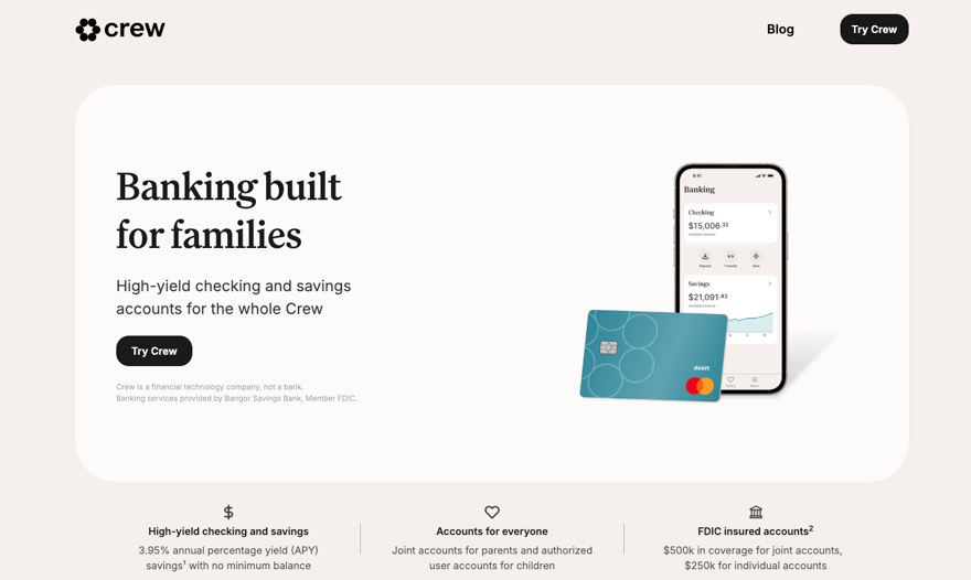 Crew homepage screenshot | Source: The College Investor