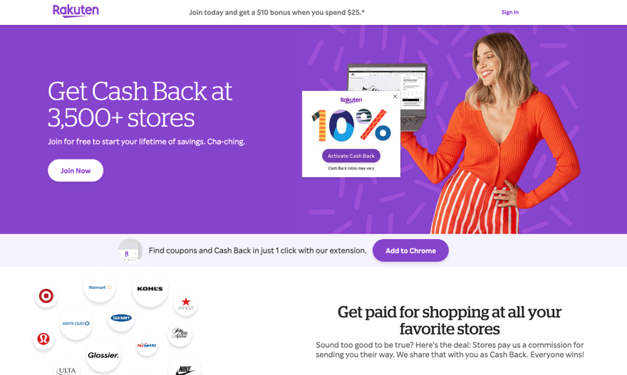 Rakuten website homepage rakuten website homepage | Source: Rakuten
