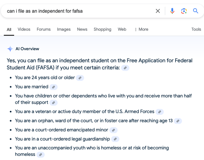 Can I File Independent For FAFSA Can I File As Independent For FAFSA?