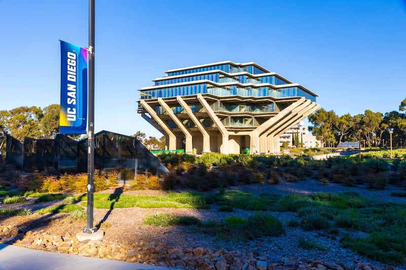 The Geisel Library on the UC San Diego campus