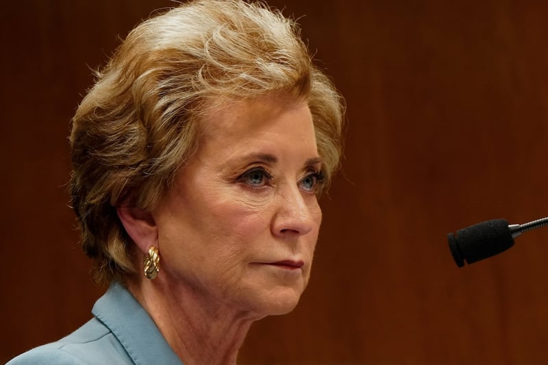 Linda McMahon testifies before Senate U.S. Department of Education Secretary Linda McMahon testifies before a U.S. Senate Appropriations Labor, Health and Human Services, Education, and Related Agencies Subcommittee hearing on U.S. President Donald Trump’s budget request for NASA, on Capitol Hill in Washington, D.C., U.S., April 28, 2026. REUTERS/Elizabeth Frantz