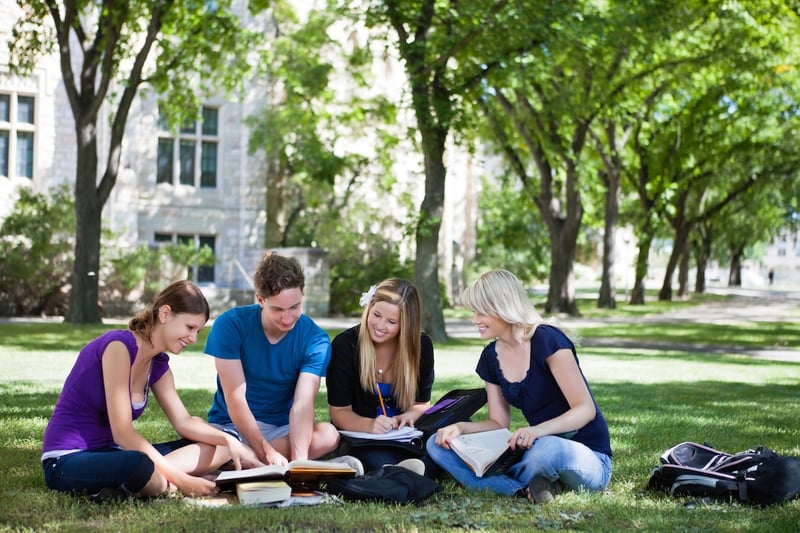 College students on campus College students on campus, reflecting the latest trend of capping tuition at a percentage of AGI.