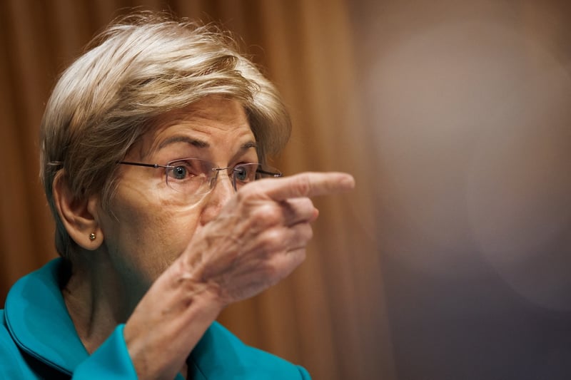 Elizabeth Warren Committee Hearing Ranking Member U.S. Sen. Elizabeth Warren (D-MA) questions Russell Vought, the acting Director of the Consumer Financial Protection Bureau, during a Senate Committee on Banking, Housing, and Urban Affairs hearing on July 16, 2026 in Washington, D.C. (Photo by Samuel Corum/Sipa USA)