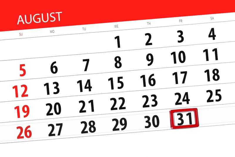 August 31 August 31