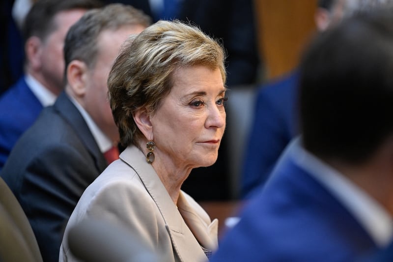 Linda McMahon Camp David U.S. Secretary of Education Linda McMahon participates in a cabinet meeting at Camp David in Thurmont, Maryland, U.S., July 31, 2026. REUTERS/Daniel Heuer