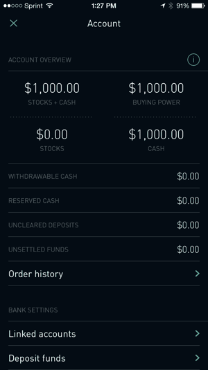 Robinhood screenshot Best free investing apps: Robinhood app screenshot