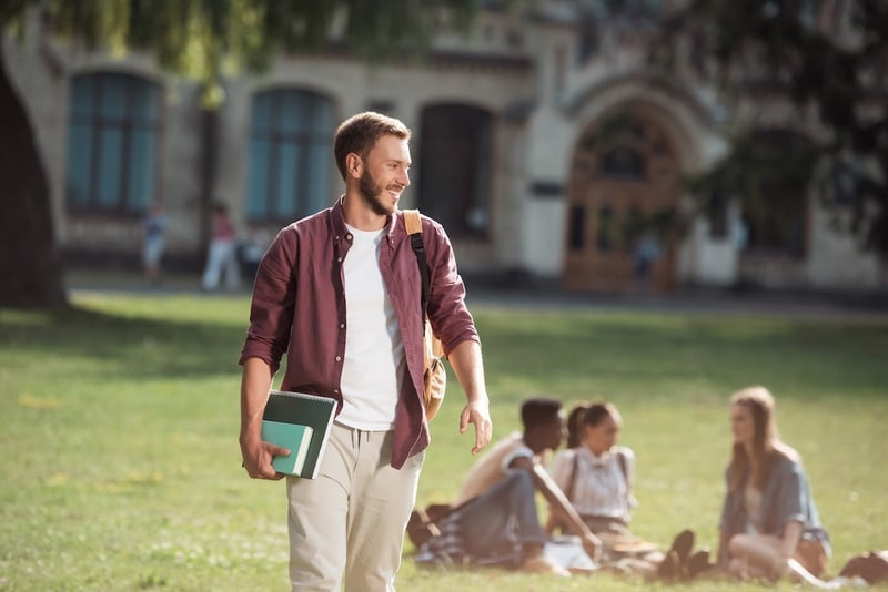 College Student Walking On Campus | Source: The College Investor