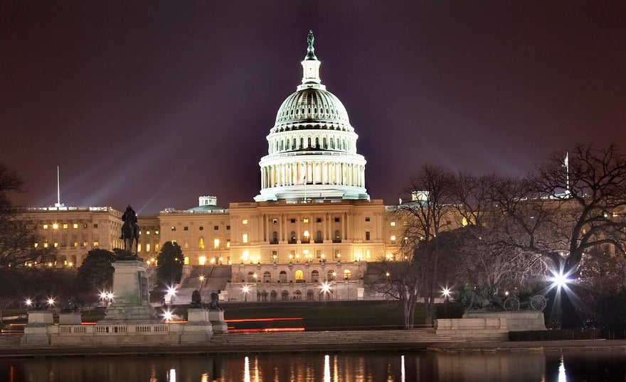 US Capitol Night Reflection Washington DC | Photo: Bill Perry