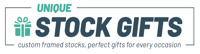 Unique stock gifts logo