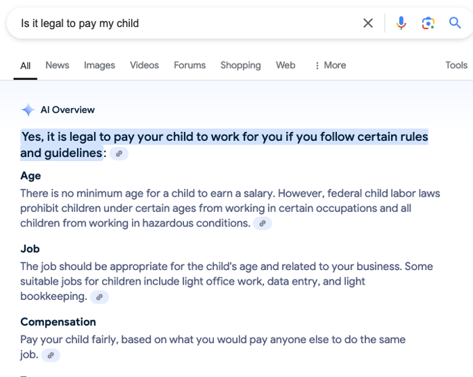 Is It Legal To Pay My Child? Is It Legal To Pay My Child?