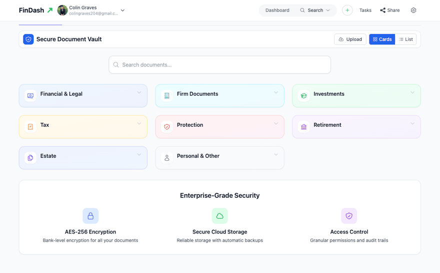 FinDash Document Vault FinDash Document Vault screenshot