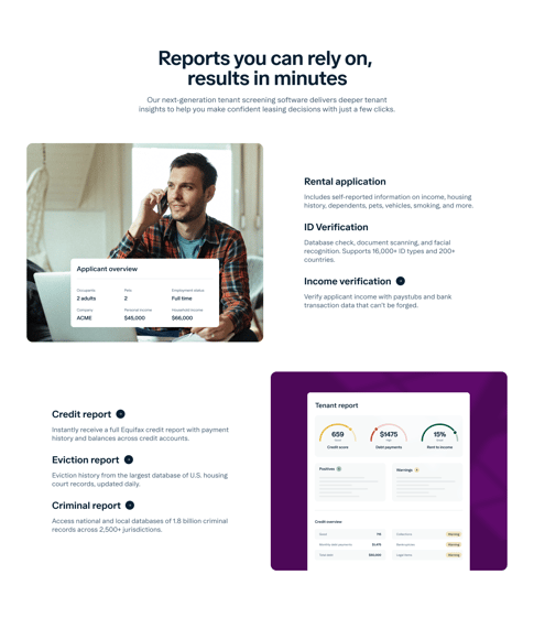 Tenant Screening - Reports Tenant screening - reports