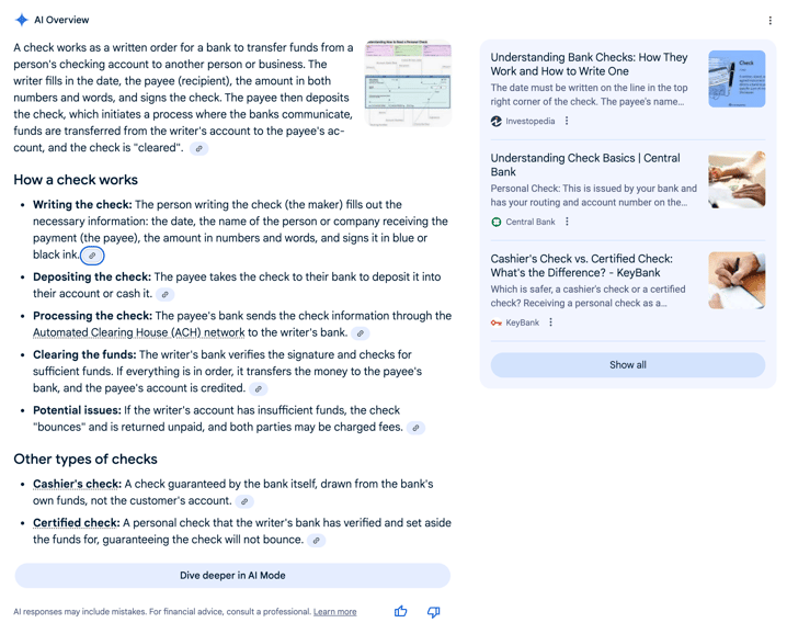 How does a check work How does a check work | Screenshot by The College Investor