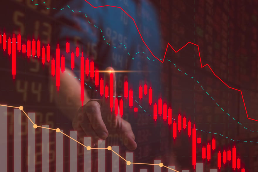 Stock market decline | Source: Depositphotos