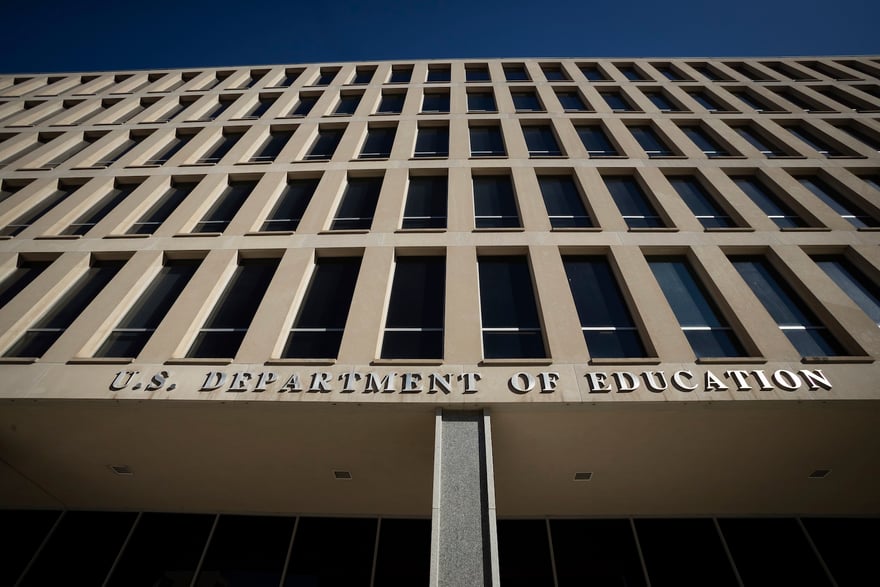 The Department of Education building is seen the morning after Donald Trump signed an executive order dismantling of the department, in Washington, on March 21, 2025. Whether Trump has the authority under the U.S. constitution to close a congressionally mandated agency remains an unanswered question. (Photo by Allison Bailey/NurPhoto via AP)