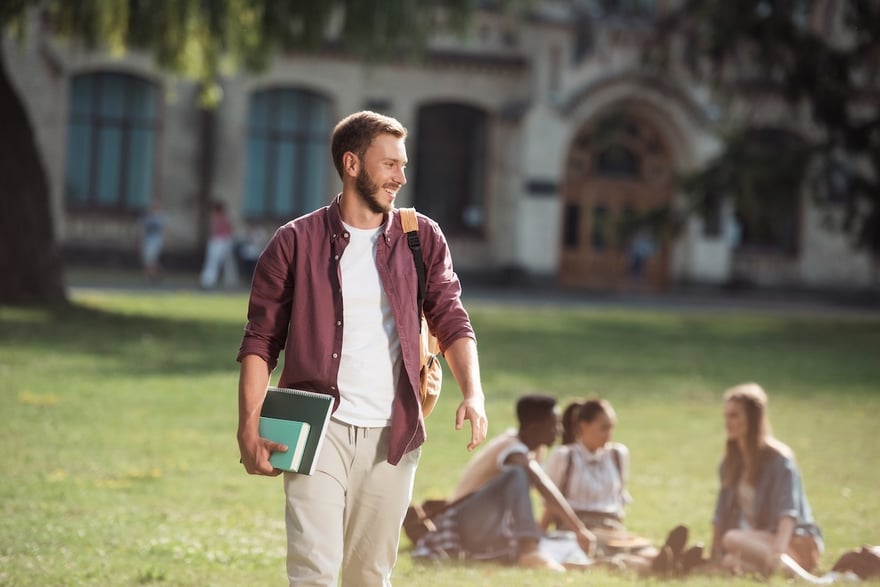 College Student Walking On Campus | Source: The College Investor