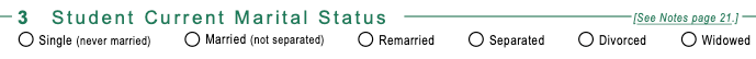 FAFSA Student Marital Status FAFSA Student Marital Status