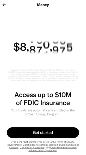 X Money Cash Sweep FDIC Insurance X Money Cash Sweep FDIC Insurance