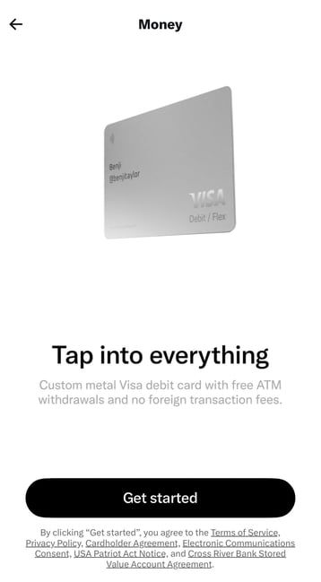 X Money Debit Card X Money Debit Card