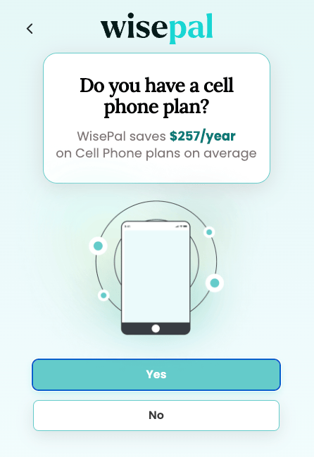 Wisepal bill savings