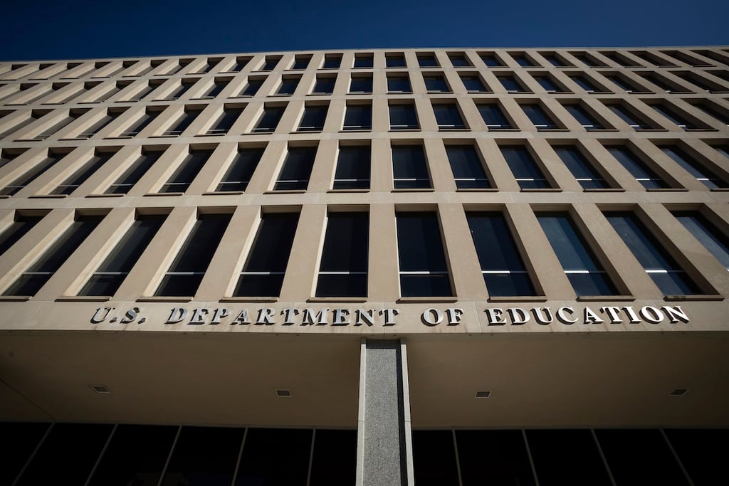 The Department of Education building is seen the morning after Donald Trump signed an executive order dismantling of the department, in Washington, on March 21, 2025. Whether Trump has the authority under the U.S. constitution to close a congressionally mandated agency remains an unanswered question. (Photo by Allison Bailey/NurPhoto via AP)