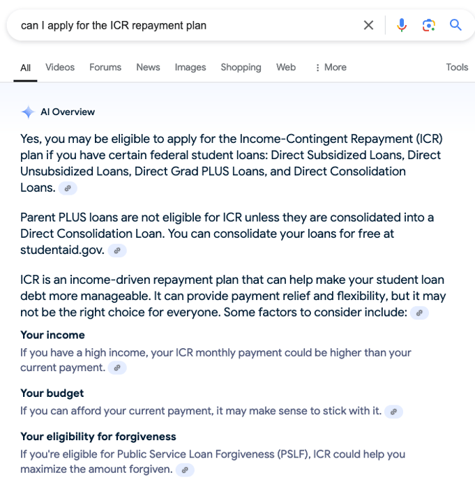 ICR Repayment Plan Can I Apply For The ICR Repayment Plan?