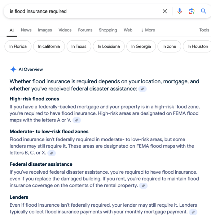 Flood Insurance Required Is Flood Insurance Required?