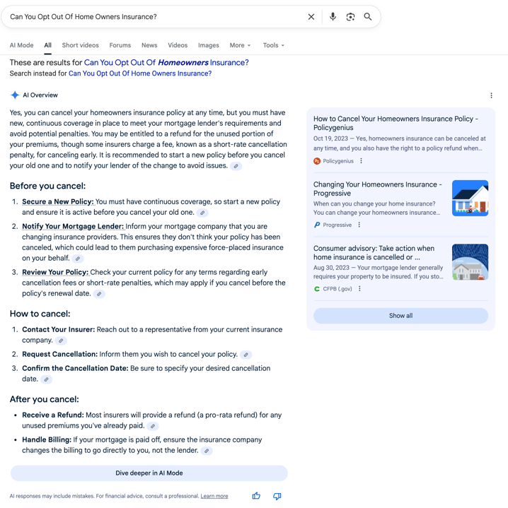 Can Homeowners Insurance Can Homeowners Insurance Be Cancelled | Screenshot by The College Investor