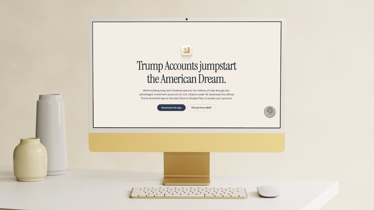 Trump account on computer screen. Source: The College Investor