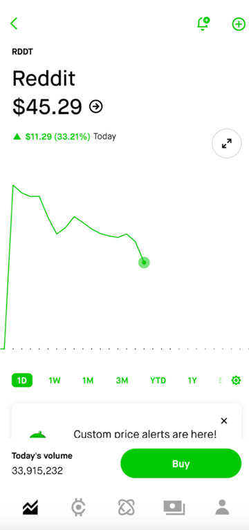 robinhood trading screenshot