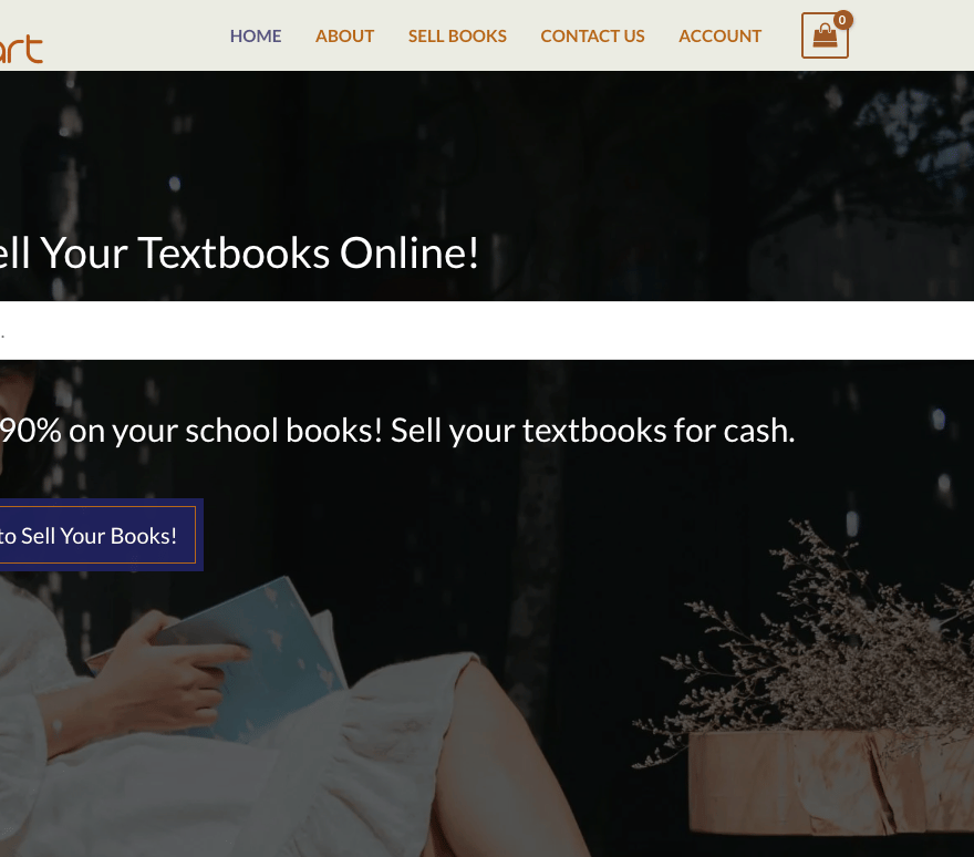 mybookcart homepage screenshot of mybookcart homepage