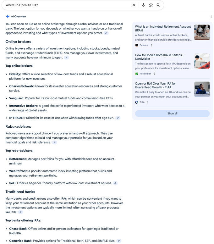 Where To Open An IRA Where To Open An IRA | Screenshot by The College Investor