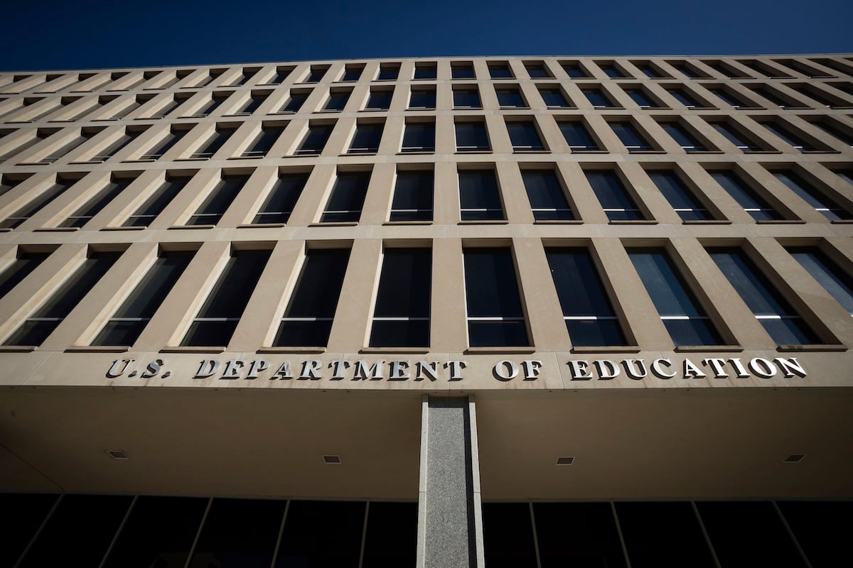 The Department of Education building is seen the morning after Donald Trump signed an executive order dismantling of the department, in Washington, on March 21, 2025. Whether Trump has the authority under the U.S. constitution to close a congressionally mandated agency remains an unanswered question. (Photo by Allison Bailey/NurPhoto via AP)