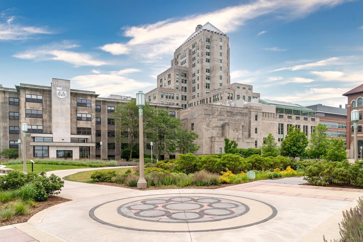Campus Walkway on the campus of Loyola University Chicago.