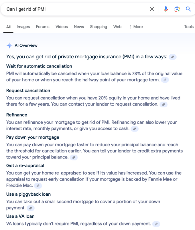 Get Rid of PMI Can I Get Rid Of PMI?