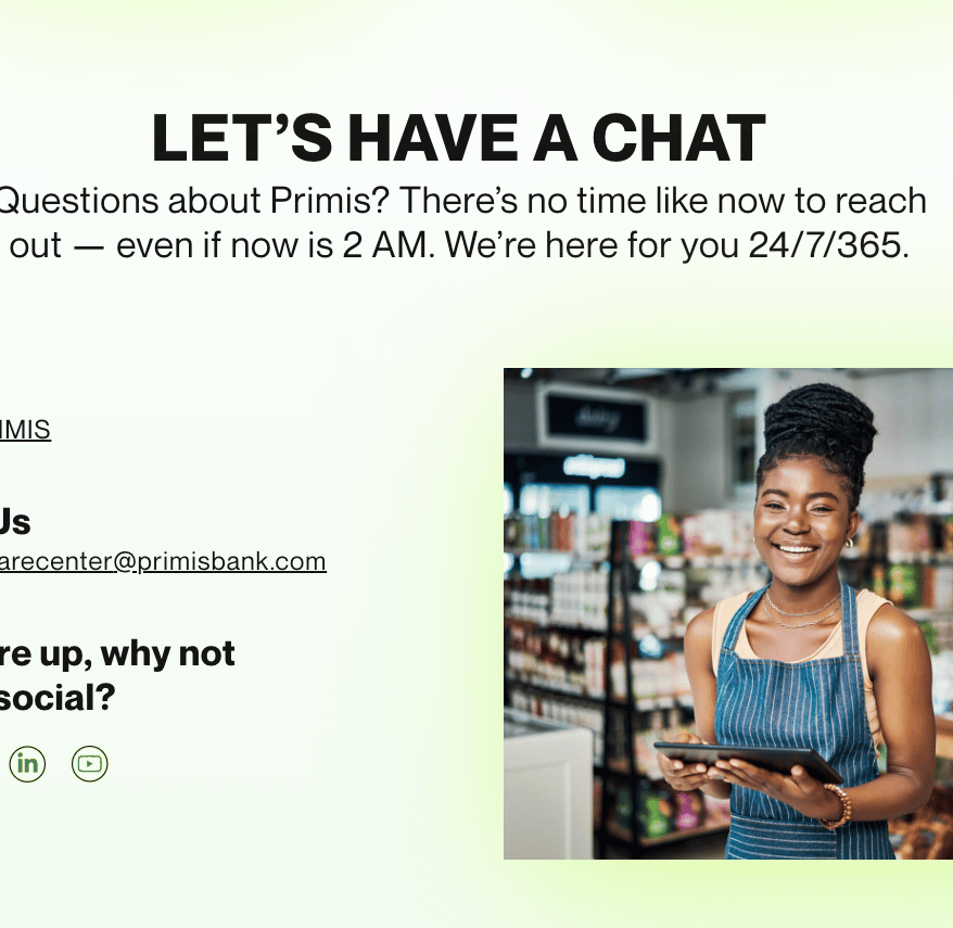 Primis Bank Savings review customer service