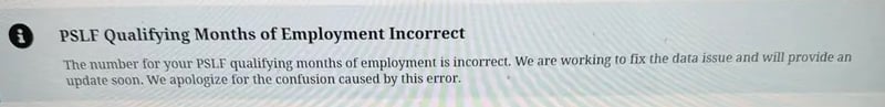 PSLF Employment Incorrect