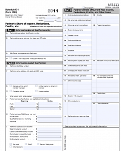 IRS MLP K-1 Form