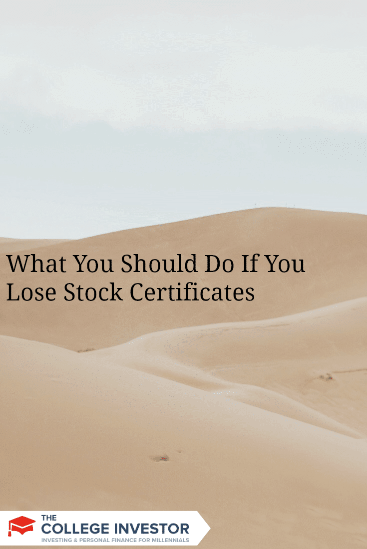 What You Should Do If You Lose Stock Certificates