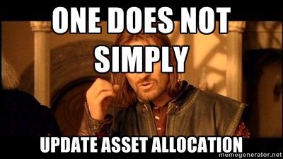 update asset allocation