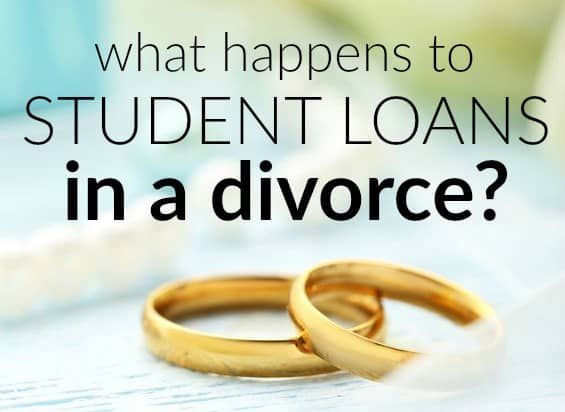 student loans in a divorce
