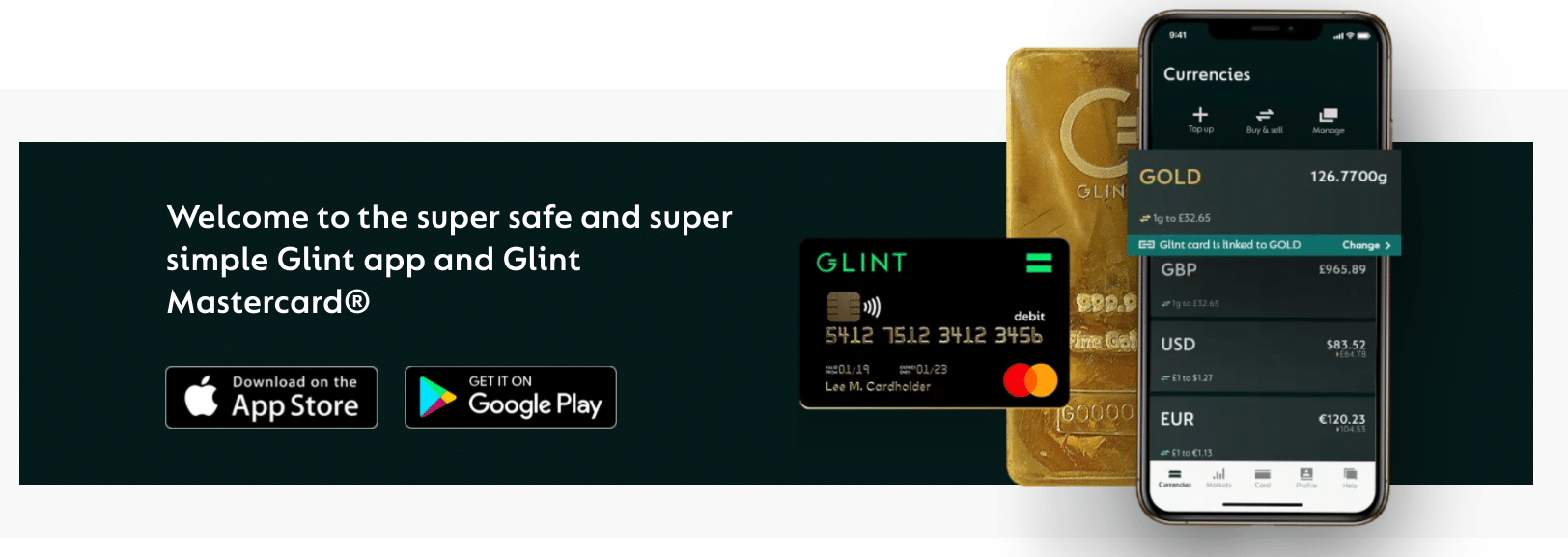 Glint review: how to buy gold via an app