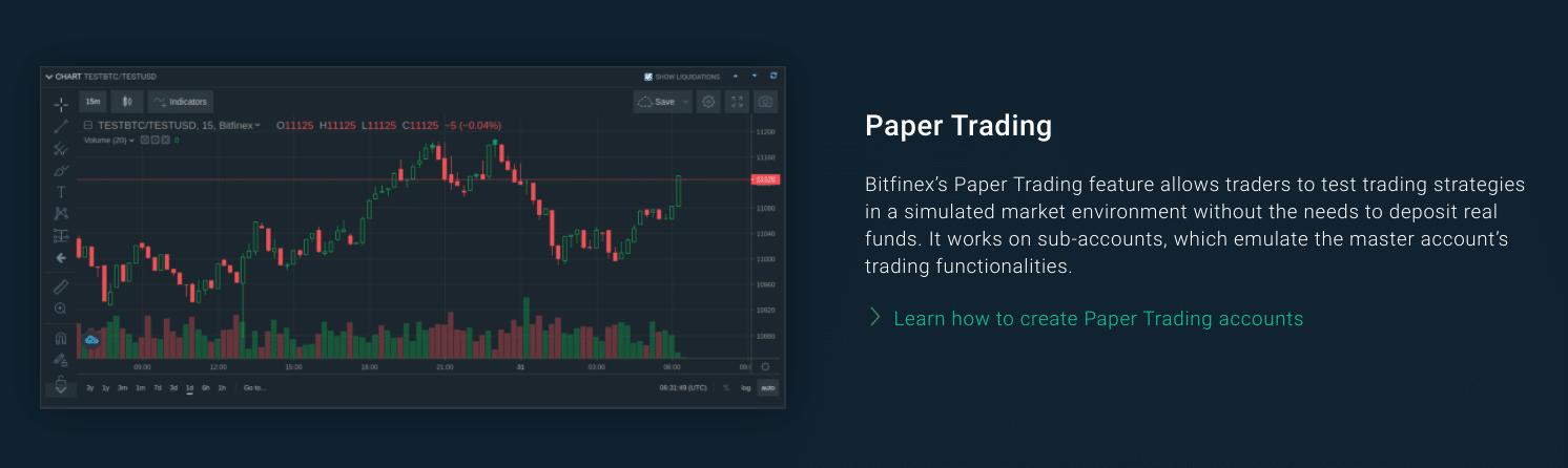 Bitfinex review: paper trading